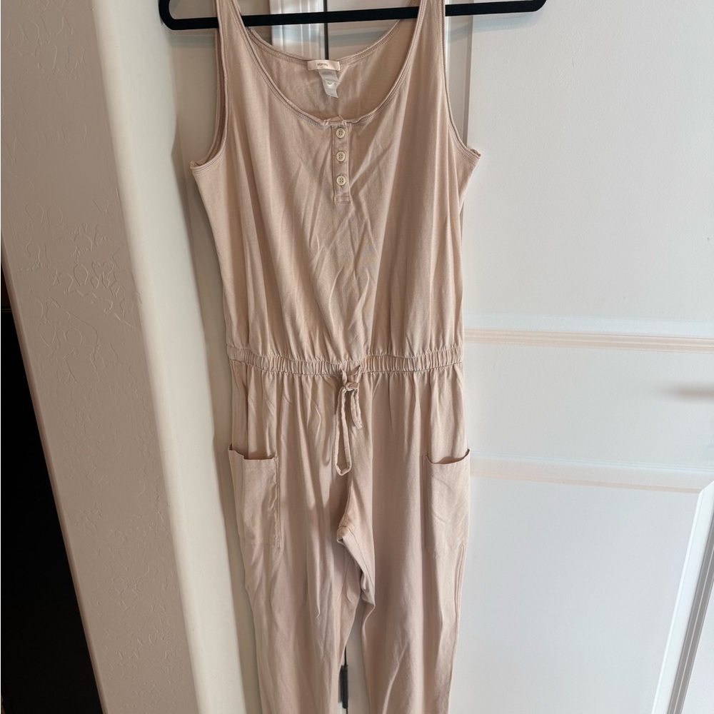 Eberjey Light Beige Sleeveless Jumpsuit